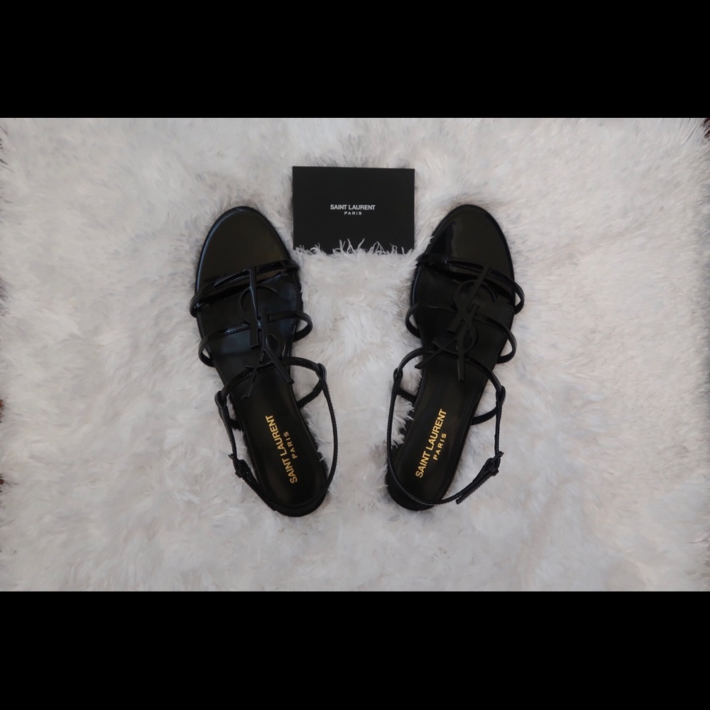 Saint Laurent Cassandra sandals size US 7